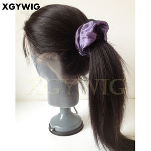 8 "-40" Estoque Preço de Fábrica Barato 100% Virgem Remy Cabelo Humano Overnight Frete Grátis Estilo <span class=keywords><strong>Updo</strong></span> High Ponytail Full Lace Wigs - Product Image 1