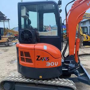 Excavatrice sur chenilles hydraulique d'occasion Hitachi Zx30 certifiée CE, de bonne qualité et à prix avantageux - Product Image 3