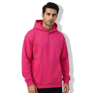 Men hoodie casual pullover <b>sweatshirt</b> trendy stylish fashion plain solid oversized slim fit workout fleece cotton clothing - Product Image 1