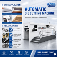 Machine de découpe et de pliage entièrement automatique P1650SQ 4200r/h pour le nettoyage des déchets et le traitement concave par pressage à froid des marques déposées