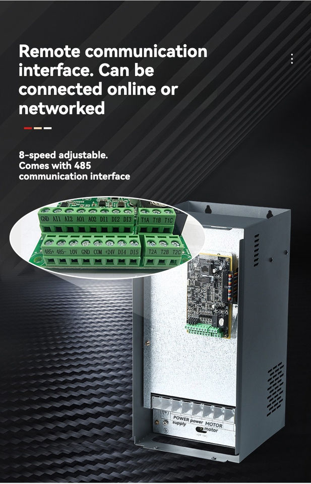 22KW-185KW AC Inverter 790 Series 4KW Rated Power VFD Frequency Control Motor Speed Regulation