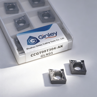 Plaquette de tournage en carbure d'aluminium et de cuivre Ginley CCGT 060202 CCGT 09 09T304 120412 CCGT09T302 CCGT09T304 CCGT120404 AK
