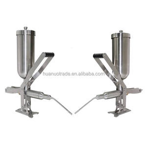 Küçük manuel fıstık ezmesi çikolata sosu ve ticari kullanım için krema dolum makinası 304 paslanmaz çelik 5L çörek dolgu - Product Image 2