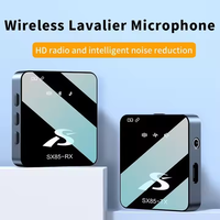 Microphone cravate sans fil SX85, micro-cravate, 656 pieds, 8 heures pour cours en ligne, vlog, streaming, YouTube pour appareil photo, smartphone, tablette