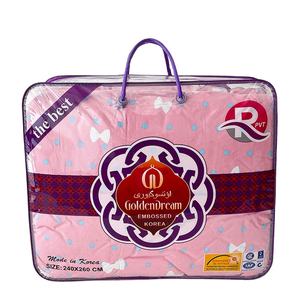 Literie à fermeture éclair en plastique transparent personnalisé oreiller housse <span class=keywords><strong>de</strong></span> couette sac fourre-tout emballage avec poignée en corde sac <span class=keywords><strong>de</strong></span> rangement - Product Image 2