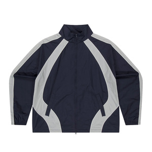 เสื้อแจ็คเก็ตกันลม Healy 26-27 แบบมีซิปคู่ สีสันตัดกัน ผลิตจากไนลอนทนทาน เหมาะสำหรับทั้งชายและหญิง พร้อมฮู้ดและกระเป๋าข้าง - Product Image 3