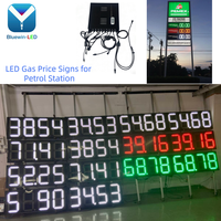 88.88 LED station-service panneau d'affichage numérique numéro de prix avec cote IP65 et contrôle d'application pour panneau de pylône extérieur