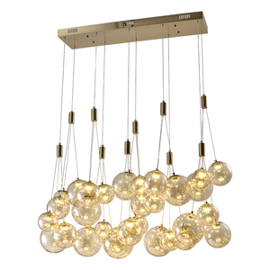 <span class=keywords><strong>Bronzo</strong></span> antico moderno led moderna bolla di vetro lampadario e lampade - Product Image 2