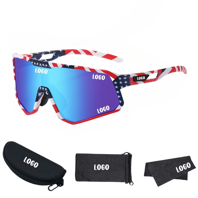 High Quality Custom Logo MTB Goggles Outdoor Sports Polarized Sunglasses with PC Frame and Tac Lenses Factory Wholesale