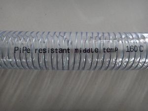Tuyau en PVC de qualité alimentaire personnalisé à 160 degrés, avec fil d'acier, tuyau en spirale en PVC, fil d'acier renforcé, tuyau d'aspiration sous vide - Product Image 2