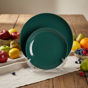 Vente en gros <span class=keywords><strong>Plat</strong></span> Rond Porcelaine Céramique Assiette plate pour Pizza et Gâteau Plats et Assiettes Collection - Product Image 1