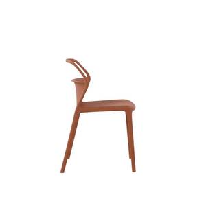 Chaises de maîtres colorées modernes de qualité fantaisie d'empilage extérieur de plage en plastique sans bras pour la fête d'événement - Product Image 2