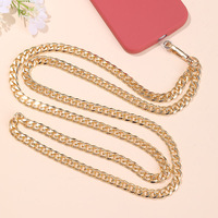 Nouveau lanière de téléphone universelle lanières de sangle de cou en métal pour téléphones mobiles sangles Anti-perte poignée chaîne accessoires de bandoulière