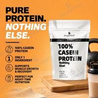 OEM AegleWell Clean Micellar Casein Powder Mendukung Pertumbuhan Otot & Pemulihan Semalam Suplemen Kebugaran Fasilitas GMP
