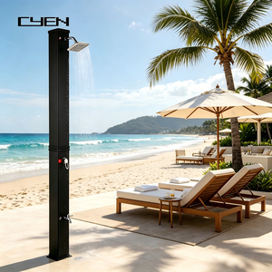 Douche solaire écologique CYEN de haute qualité, 40L, en PVC noir, pour <span class=keywords><strong>piscine</strong></span> et jardin - Product Image 6
