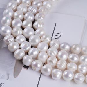 Perles d'eau douce naturelles baroques lâches de 11 à 14 mm, petites perles irrégulières pour la fabrication de bijoux - broche et bague - Product Image 4