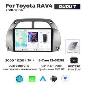 Systèmes multimédias automobiles Android DUDU pour <span class=keywords><strong>Toyota</strong></span> <span class=keywords><strong>RAV4</strong></span> 2001-2006 avec écran, navigation, musique, CarPlay et Android Auto - Product Image 3