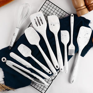 Promosyon hotsale 10 adet mutfak eşyaları silikon TENCERE SETİ yapışmaz Spatula silikon kolu TENCERE SETİ s - Product Image 3