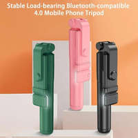 Perche à selfie multifonctionnelle avec télécommande Bluetooth, trépied de bureau pour diffusion en direct, lumière LED de beauté, étanche, suivi du visage, fonction pliable, 5 kg