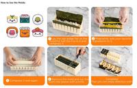 Kit de préparation de Sushi édition de luxe avec ensemble complet de Sushi 10 pièces outil de préparation de Sushi en plastique