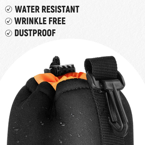 กระเป๋าใส่เลนส์กล้องนีโอพรีนแบบกันน้ำ พิมพ์โลโก้ได้  สำหรับเลนส์กล้อง DSLR - Product Image 4