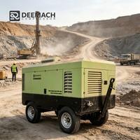 Compresseur d'air diesel DEEMACH 17 bar 15m³/min 18m³/min avec moteur Cummins, compresseur d'air à vis portable pour l'exploitation minière et le forage