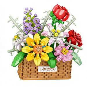 Set di Blocchi da Costruzione EPT, Giocattoli Floreali Creativi per Bambini, Blocchi Educativi per Comporre Fiori - Product Image 5