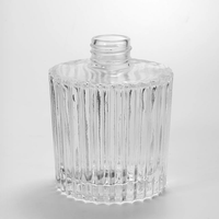Nouvelles Bouteilles Diffuseurs en Verre en Forme de Cône, Bâtonnets Diffuseurs, Pulvérisateur à Pompe, Désodorisant Transparent Haute Qualité, Décoration Maison 200ml Carton