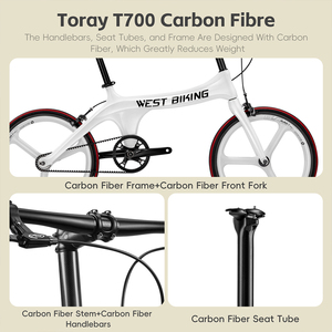 Nouveau vélo <span class=keywords><strong>BMX</strong></span> tout-terrain 20 pouces léger en fibre de carbone, 6 vitesses, double suspension en V, design tendance, contrôle facile, durable et portable - Product Image 4