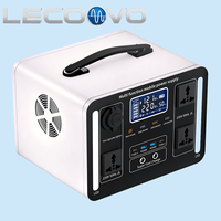 Station d'alimentation portable LECOOVO H300S 300W 378Wh, taille compacte avec prises AC pour une utilisation sans coupure à la maison et en voyage.