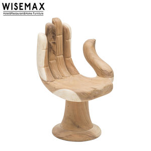 WISEMAX FURNITURE Canapé individuel en bois massif en forme de doigt, design créatif et unique, hôtel, appartement, salon - Product Image 2