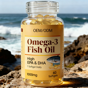 Olio di Pesce <span class=keywords><strong>Omega</strong></span>-<span class=keywords><strong>3</strong></span> 1000mg in Capsule Morbide, 100% EPA DHA, Certificato GMP HACCP HALAL KOSHER, OEM - Product Image 4