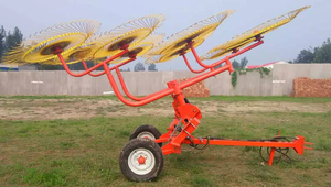 Râteau à doigts rotatif monté sur tracteur <span class=keywords><strong>Caddy</strong></span> 8 avec roue de ramassage <span class=keywords><strong>centrale</strong></span> pour <span class=keywords><strong>la</strong></span> collecte de foin et <span class=keywords><strong>la</strong></span> gestion des fourrages - Product Image 4