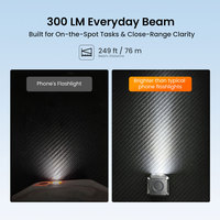 Lampe torche portable SOFIRN SE1 Mini EDC 300LM avec clip de poche et fixation magnétique rapide, lumière blanche, RGB, UV 3-en-1, USB-C