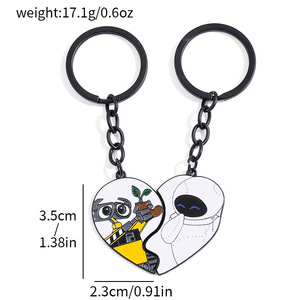 Đơn giản cổ điển Robot Huy động Keychain Mặt dây chuyền một người đàn ông và một người phụ nữ nóng bán bán buôn cho trẻ em - Product Image 6