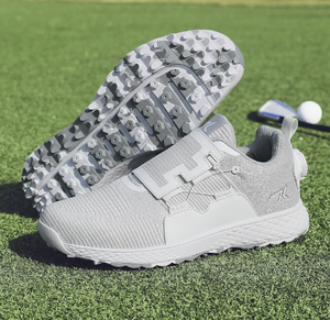 Chaussures de golf professionnelles pour femmes, légères, respirantes, roses et blanches, à boucle rotative personnalisée, à laçage automatique, vente en gros - Product Image 6