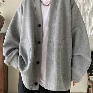 Pull en tricot rayé pour homme, veste élégante et raffinée à col rond - Product Image 2