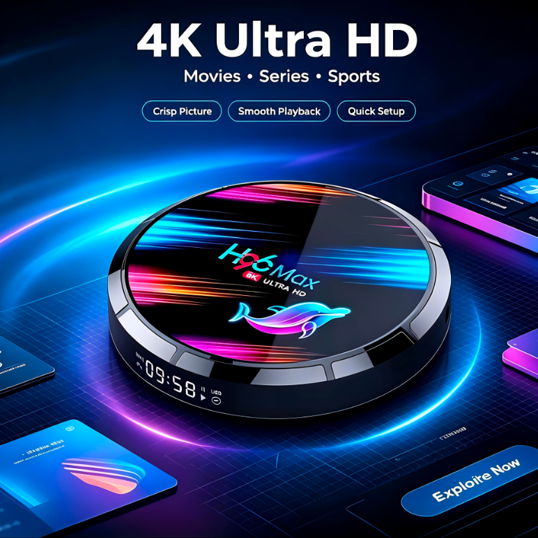 4GB+32GB 4K HDR Android 15 IPTV <strong>2026</strong> Android 12 <strong>TV</strong> <strong>Box</strong> with Voice Control Remote WIFI