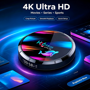 Boîtier TV Android 12 avec 4 Go + 32 Go, 4K HDR, <span class=keywords><strong>IPTV</strong></span> 2026, télécommande vocale et Wi-Fi - Product Image 1