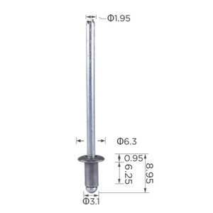 1ba027 xe kim loại mù đinh tán tự động kim loại ốc vít và clip cho đinh tán nhôm - Product Image 4