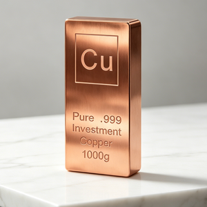 Barra de Cobre de Inversión 1000g Cu Puro 99.9 Placa Sin Aleación - Product Image 4