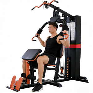 Appareil de musculation multifonctionnel à poste unique pour la poitrine et les jambes, équipement de fitness en acier réglable pour la maison XykMR-1 - Product Image 1