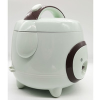 Cuisinière à riz électrique mini 1,0 L/1,8 L de haute qualité, directement de l'usine, avec cuve antiadhésive et tasse doseuse en plastique incluse, pour usage domestique