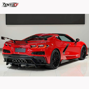 Diffuseur arrière en fibre de carbone C8 - Compatible avec le système d'échappement <span class=keywords><strong>Corvette</strong></span> C8 2020+ - Product Image 5