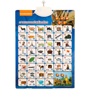 Poster Interattivo Parlante dell'Alfabeto per Bambini, Tabella Audio delle Lettere per l'Apprendimento dei Più Piccoli, Uso in Classe e a Casa - Product Image 1