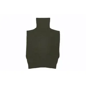 Women regular-fitting sleeveless knitted vest. made of wool-and-cashmere