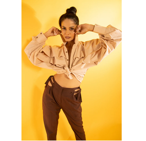 Camisa plisada extragrande para mujer, blusa informal de verano, camisa holgada a la moda, camisa de trabajo cómoda y elegante - Product Image 6