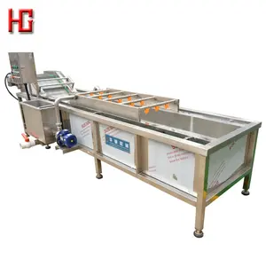 Water recycle strawberry bubble spray washer washing machine / fruit prickly pear apple cleaning production line