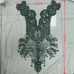 แผ่นปะตกแต่งเสื้อผ้าแฟชั่นประดับคริสตัลแก้วสำหรับชุดราตรีงานแต่งงาน <span class=keywords><strong>ราคา</strong></span>โรงงาน - Product Image 6