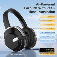 Headset Baru ZW107 Over Ear dengan Kamera Terintegrasi 8MP, Rekam Foto/Video, Rekam Suara, Terjemahan AI, Penyimpanan 8GB, WiFi 6
